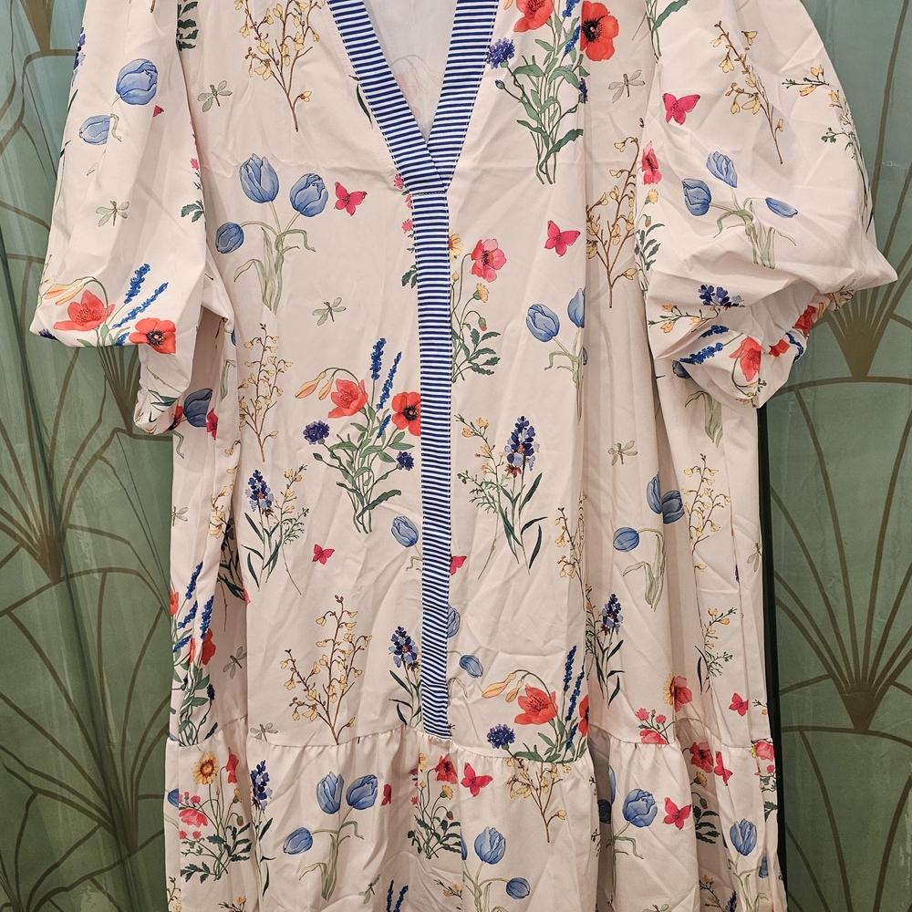 Floral Puff Sleeve Dress